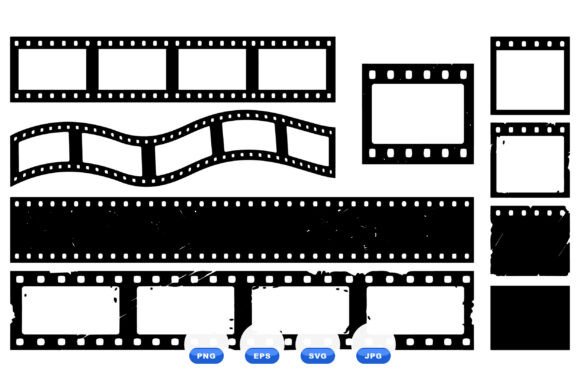 Download Vintage Film Strip Clipart Pack - Vintage film Collection