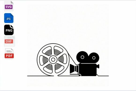 Download Vintage Film Camera Reel SVG Clipart - Vintage film Collection